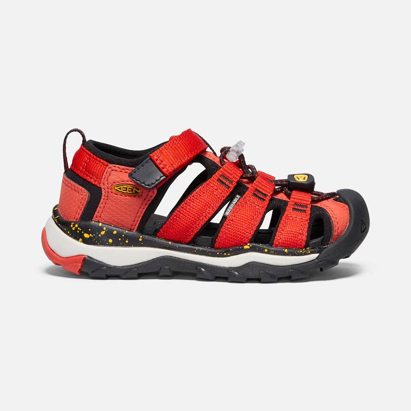 Keen Newport Neo H2 Sandalen Kinder DE-26958 Fiery Red/Golden Rod - Keen Kinderschuhe Rot